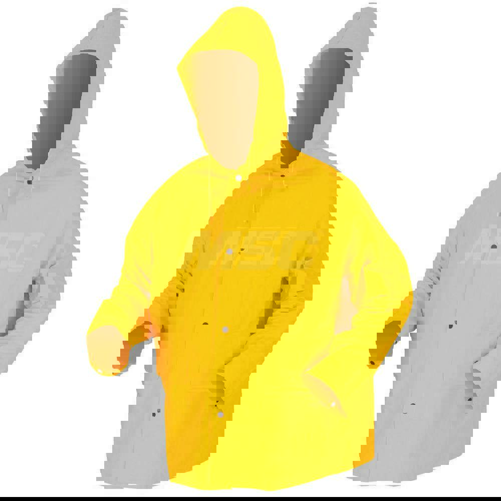 Rain Jacket: Size 2X-Large, Yellow, Polyester